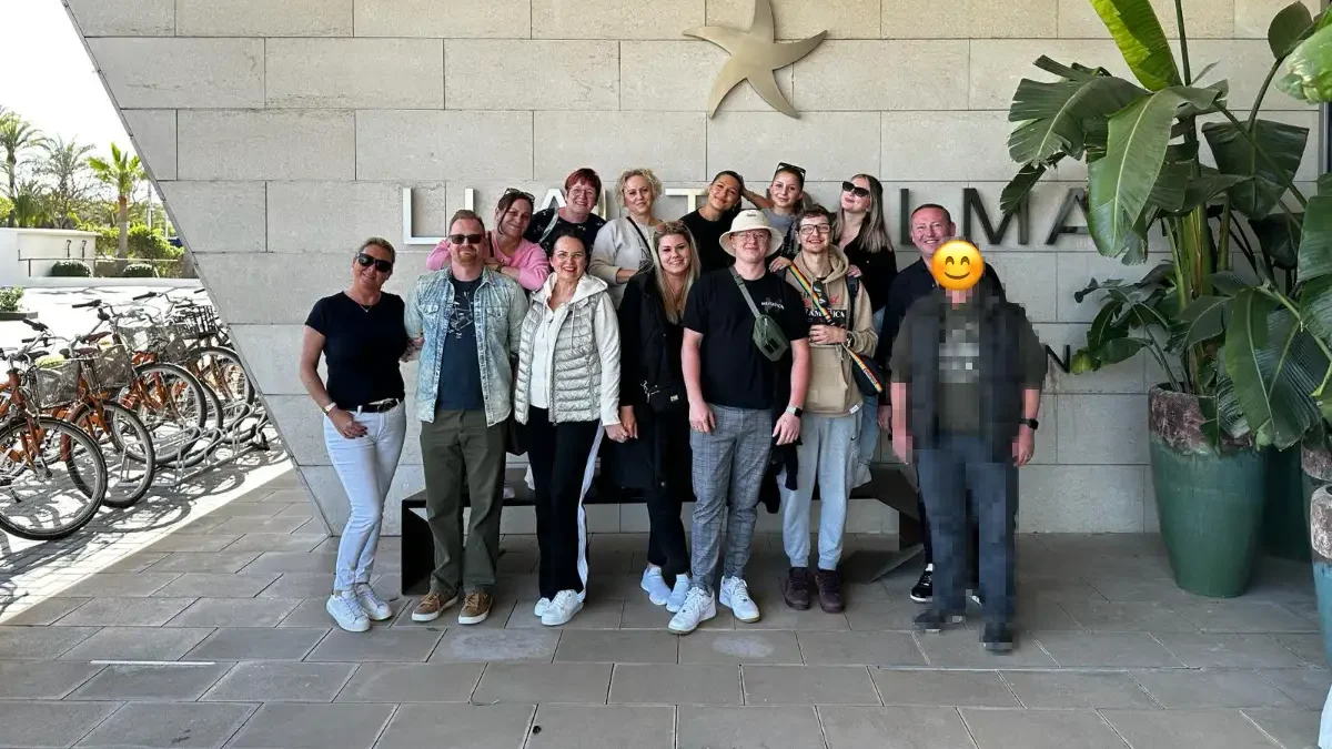 Das Team von Herzenswärme auf der gemeinsamen Firmenreise